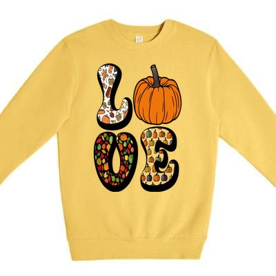 Love Halloween Pumpkin Cute Premium Crewneck Sweatshirt