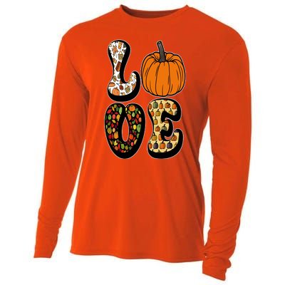 Love Halloween Pumpkin Cute Cooling Performance Long Sleeve Crew