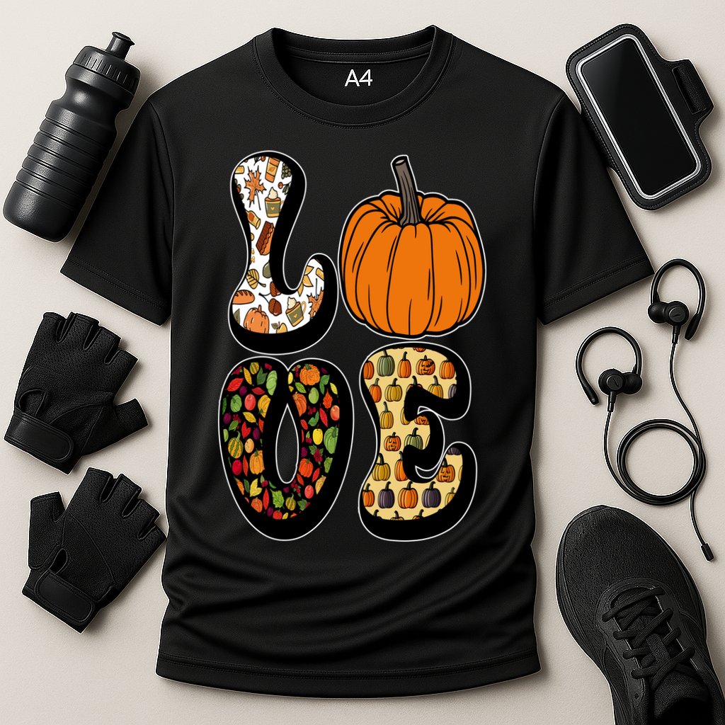Love Halloween Pumpkin Cute Cooling Performance Crew T-Shirt
