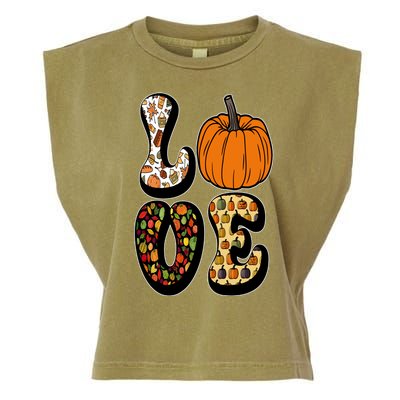 Love Halloween Pumpkin Cute Garment-Dyed Women's Muscle Tee