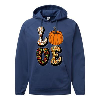 Love Halloween Pumpkin Cute Performance Fleece Hoodie