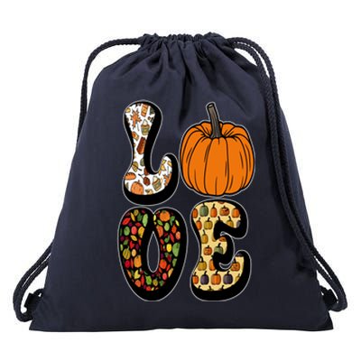 Love Halloween Pumpkin Cute Drawstring Bag