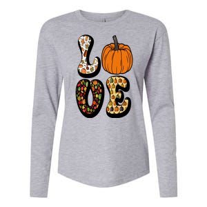 Love Halloween Pumpkin Cute Womens Cotton Relaxed Long Sleeve T-Shirt