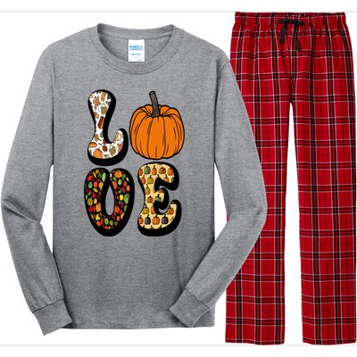 Love Halloween Pumpkin Cute Long Sleeve Pajama Set