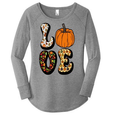 Love Halloween Pumpkin Cute Women's Perfect Tri Tunic Long Sleeve Shirt