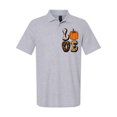 Love Halloween Pumpkin Cute Softstyle Adult Sport Polo