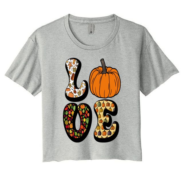 Love Halloween Pumpkin Cute Crop Top