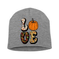 Love Halloween Pumpkin Cute Short Acrylic Beanie