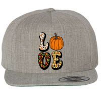 Love Halloween Pumpkin Cute Wool Snapback Cap