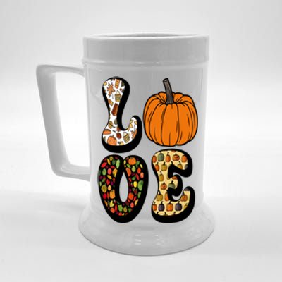 Love Halloween Pumpkin Cute Beer Stein