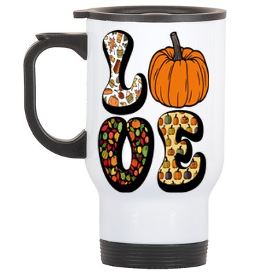 Love Halloween Pumpkin Cute Stainless Steel Travel Mug