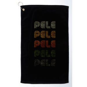 Love Heart Pele Grunge Platinum Collection Golf Towel