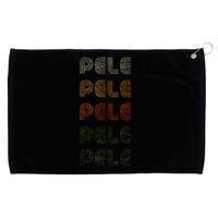 Love Heart Pele Grunge Grommeted Golf Towel