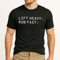 Lift Heavy Run Fast Cooling Performance Crew T-Shirt