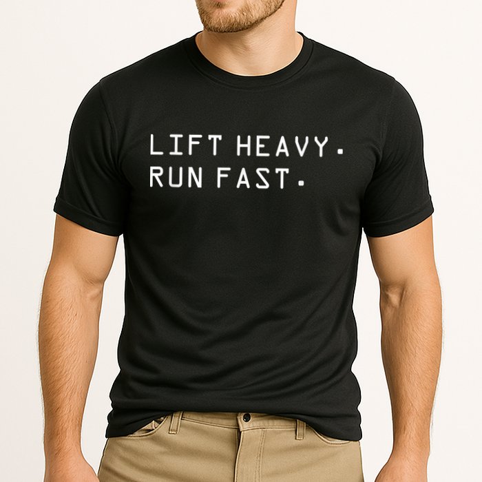 Lift Heavy Run Fast Cooling Performance Crew T-Shirt