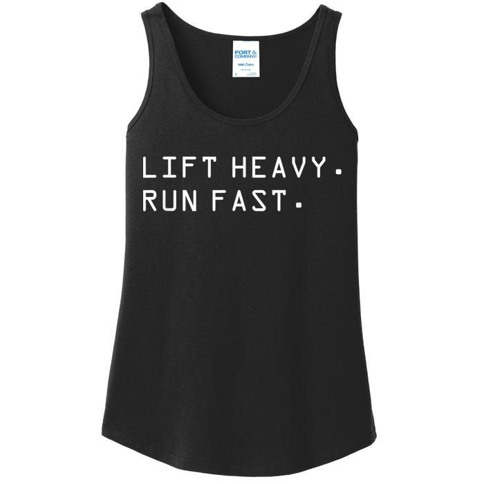 Lift Heavy Run Fast Ladies Essential Tank