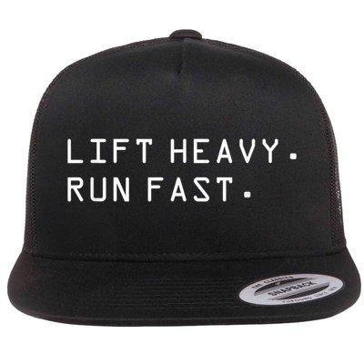Lift Heavy Run Fast Flatbill Hat