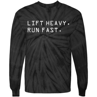 Lift Heavy Run Fast Tie-Dye Long Sleeve Shirt