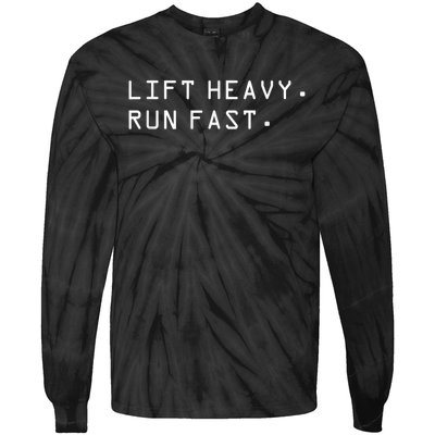 Lift Heavy Run Fast Tie-Dye Long Sleeve Shirt