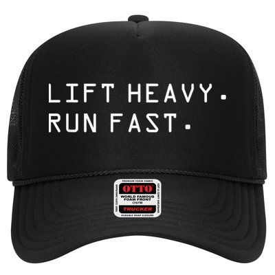 Lift Heavy Run Fast Trucker Hat