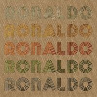Love Heart R.O.N.A.L.D.O Grunge Style Black R.O.N.A.L.Do Cotton Canvas Backpack