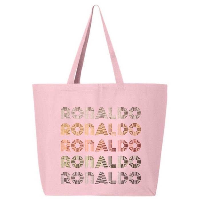Love Heart R.O.N.A.L.D.O Grunge Style Black R.O.N.A.L.Do 25L Jumbo Tote