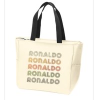 Love Heart R.O.N.A.L.D.O Grunge Style Black R.O.N.A.L.Do Zip Tote Bag