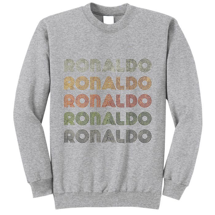 Love Heart R.O.N.A.L.D.O Grunge Style Black R.O.N.A.L.Do Tall Sweatshirt
