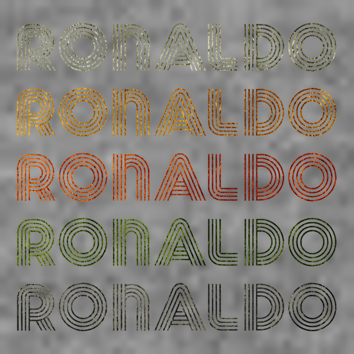 Love Heart R.O.N.A.L.D.O Grunge Style Black R.O.N.A.L.Do Toddler Hoodie