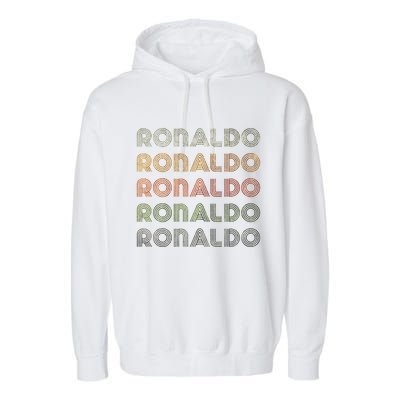 Love Heart R.O.N.A.L.D.O Grunge Style Black R.O.N.A.L.Do Garment-Dyed Fleece Hoodie