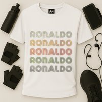 Love Heart R.O.N.A.L.D.O Grunge Style Black R.O.N.A.L.Do Performance Shirt