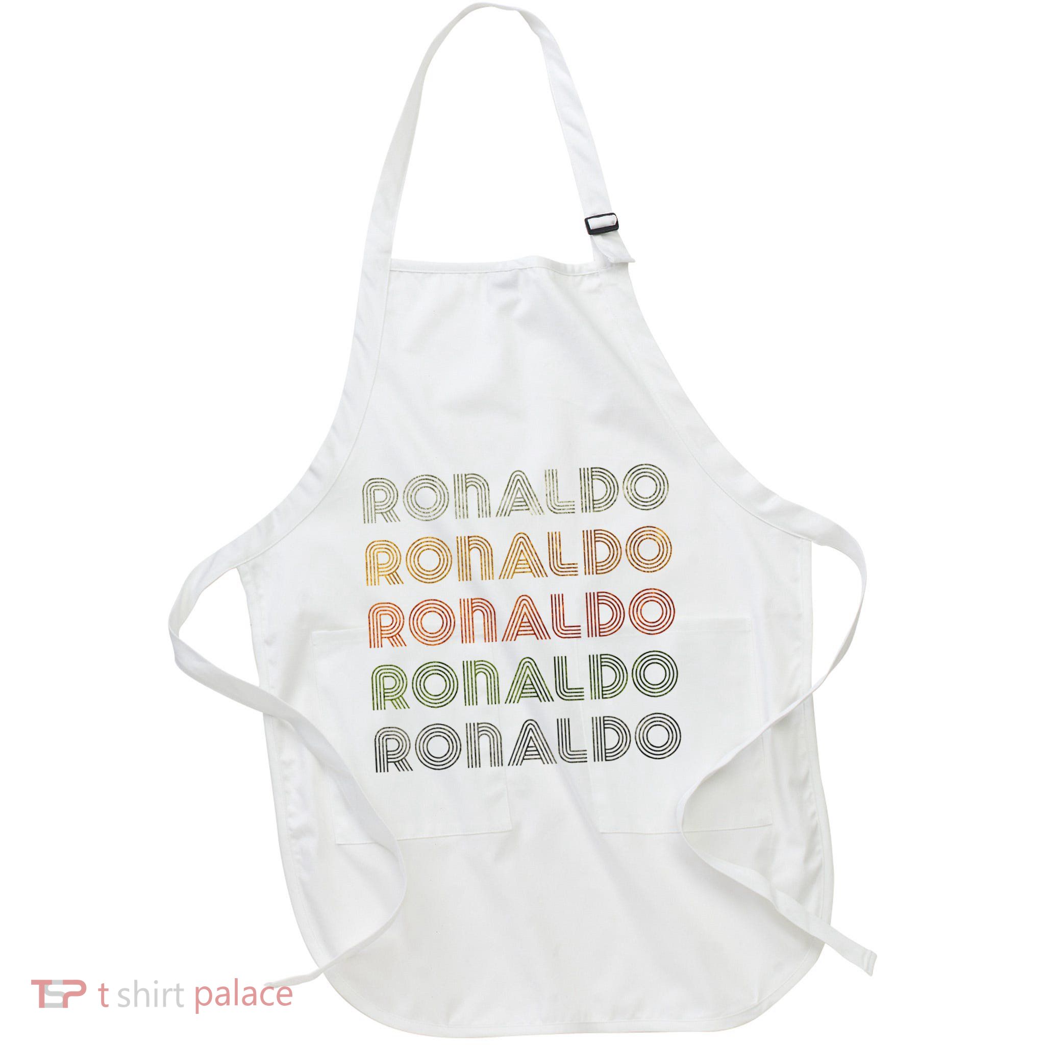 Love Heart R.O.N.A.L.D.O Grunge Style Black R.O.N.A.L.Do Apron