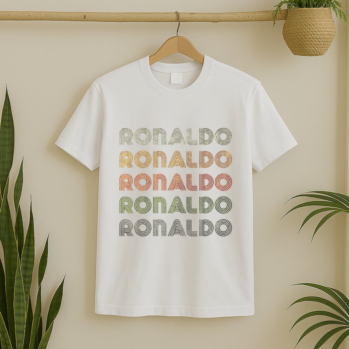 Love Heart R.O.N.A.L.D.O Grunge Style Black R.O.N.A.L.Do T-Shirt