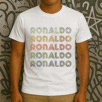 Love Heart R.O.N.A.L.D.O Grunge Style Black R.O.N.A.L.Do T-Shirt
