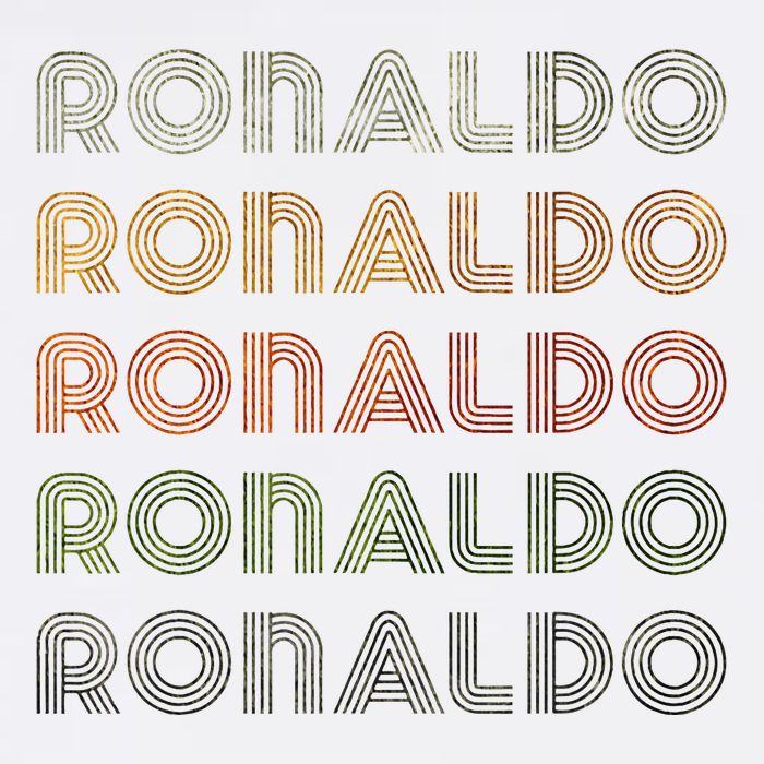 Love Heart R.O.N.A.L.D.O Grunge Style Black R.O.N.A.L.Do T-Shirt
