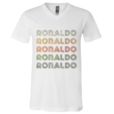 Love Heart R.O.N.A.L.D.O Grunge Style Black R.O.N.A.L.Do V-Neck T-Shirt