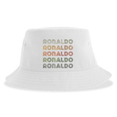 Love Heart R.O.N.A.L.D.O Grunge Style Black R.O.N.A.L.Do Sustainable Bucket Hat