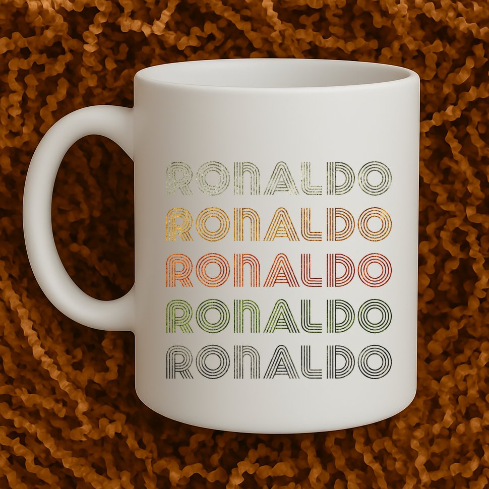 Love Heart R.O.N.A.L.D.O Grunge Style Black R.O.N.A.L.Do Mug