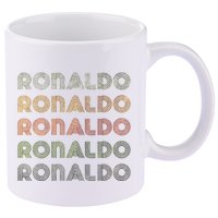 Love Heart R.O.N.A.L.D.O Grunge Style Black R.O.N.A.L.Do 11oz C Handle Ceramic Mug