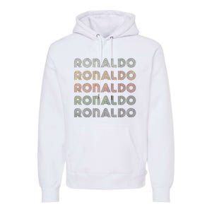 Love Heart R.O.N.A.L.D.O Grunge Style Black R.O.N.A.L.Do Premium Hoodie