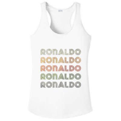Love Heart R.O.N.A.L.D.O Grunge Style Black R.O.N.A.L.Do Ladies PosiCharge Competitor Racerback Tank