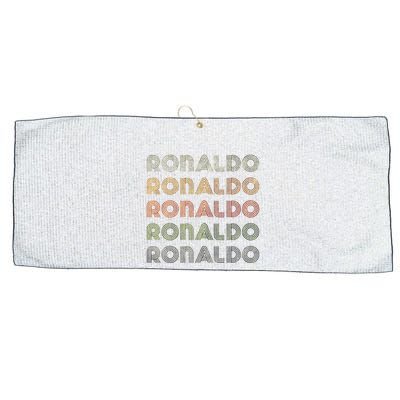 Love Heart R.O.N.A.L.D.O Grunge Style Black R.O.N.A.L.Do Large Microfiber Waffle Golf Towel