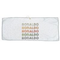Love Heart R.O.N.A.L.D.O Grunge Style Black R.O.N.A.L.Do Large Microfiber Waffle Golf Towel