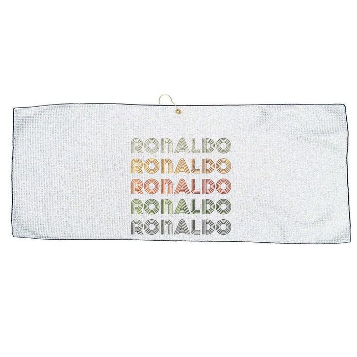 Love Heart R.O.N.A.L.D.O Grunge Style Black R.O.N.A.L.Do Large Microfiber Waffle Golf Towel