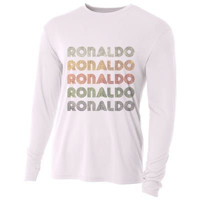 Love Heart R.O.N.A.L.D.O Grunge Style Black R.O.N.A.L.Do Cooling Performance Long Sleeve Crew