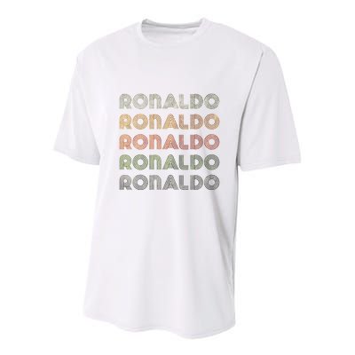 Love Heart R.O.N.A.L.D.O Grunge Style Black R.O.N.A.L.Do Youth Performance Sprint T-Shirt