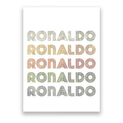 Love Heart R.O.N.A.L.D.O Grunge Style Black R.O.N.A.L.Do Poster