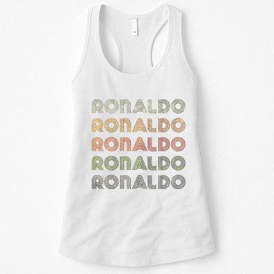 Love Heart R.O.N.A.L.D.O Grunge Style Black R.O.N.A.L.Do Womens Tank Top
