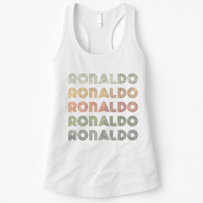 Love Heart R.O.N.A.L.D.O Grunge Style Black R.O.N.A.L.Do Womens Tank Top