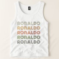 Love Heart R.O.N.A.L.D.O Grunge Style Black R.O.N.A.L.Do Tank Top
